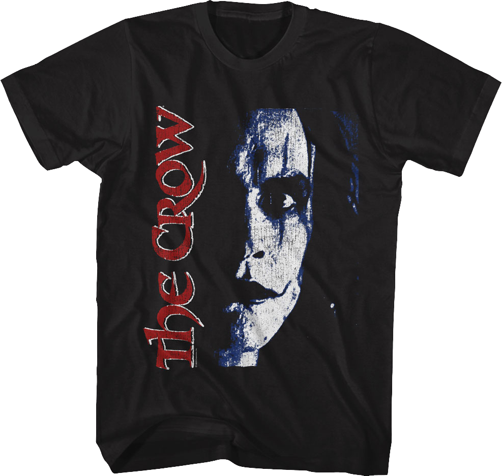 Distressed Face Paint The Crow T-Shirt Hoodie, Sweatshirt | CiraTrend.com (Image 1)