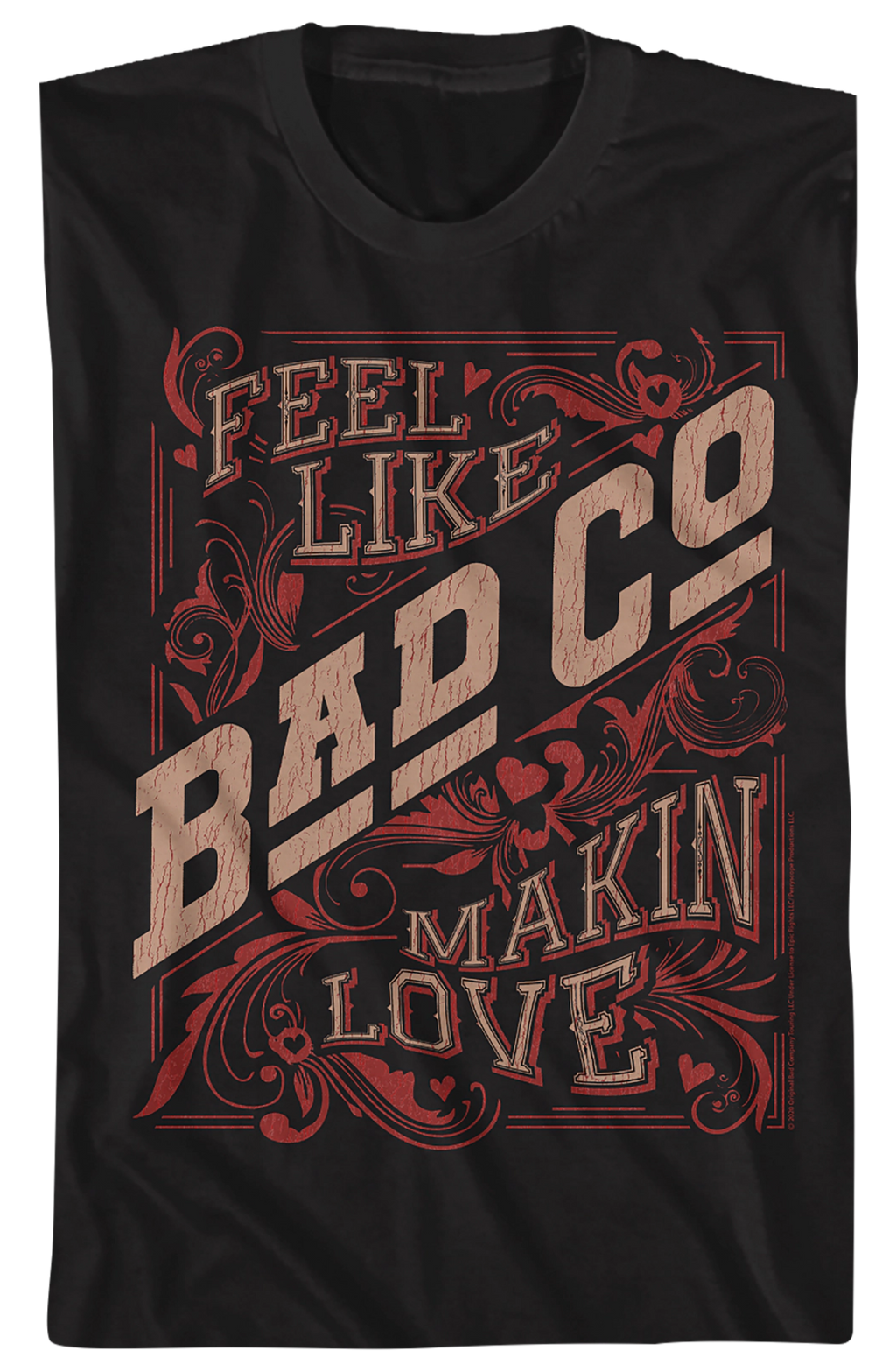 Distressed Feel Like Makin' Love Bad Company T-Shirt Hoodie, Sweatshirt | CiraTrend.com (Image 2)