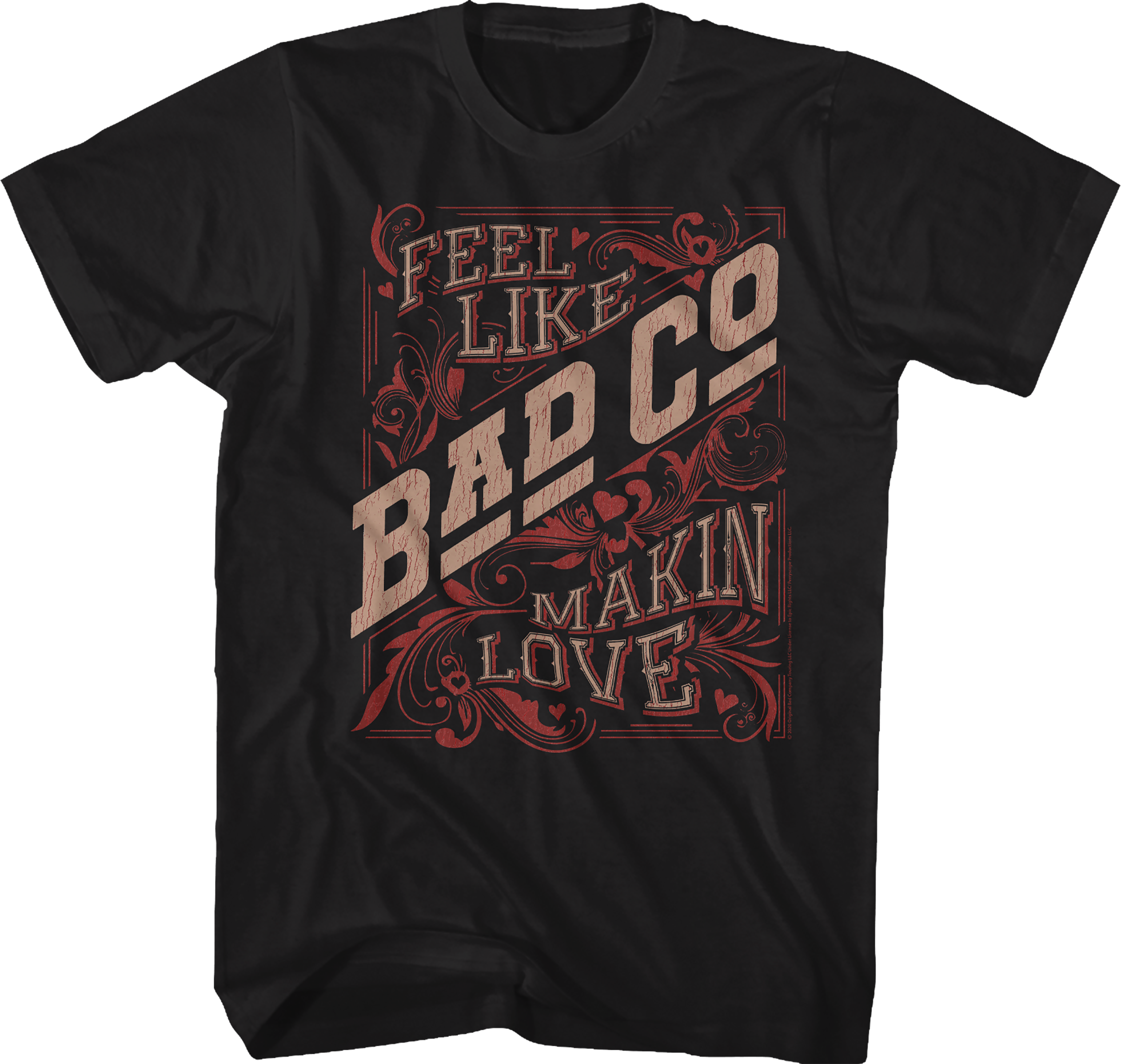 Distressed Feel Like Makin' Love Bad Company T-Shirt Hoodie, Sweatshirt | CiraTrend.com (Image 1)
