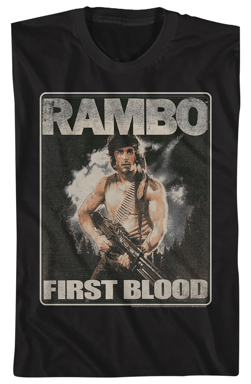 Distressed First Blood Poster Rambo T-Shirt Hoodie, Sweatshirt | CiraTrend.com (Image 2)