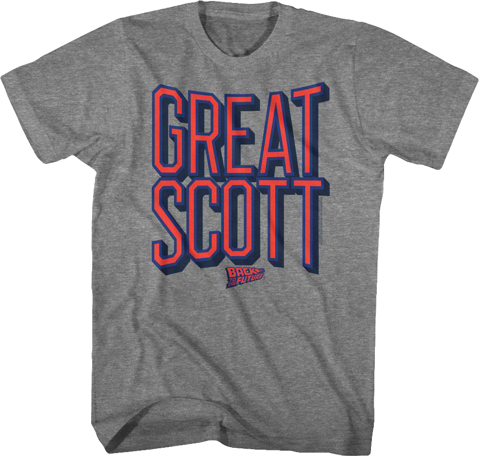 Distressed Great Scott Back To The Future T-Shirt Hoodie, Sweatshirt | CiraTrend.com (Image 1)