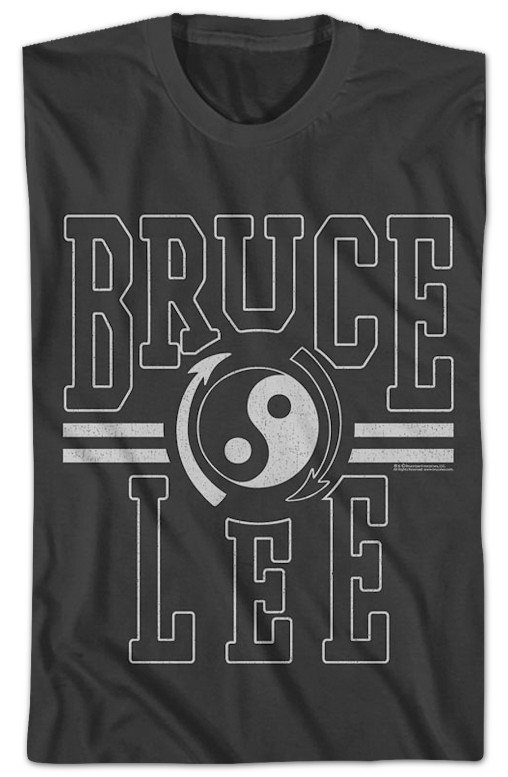 Distressed Gung Fu Institute Logo Bruce Lee T-Shirt Hoodie, Sweatshirt | CiraTrend.com (Image 2)