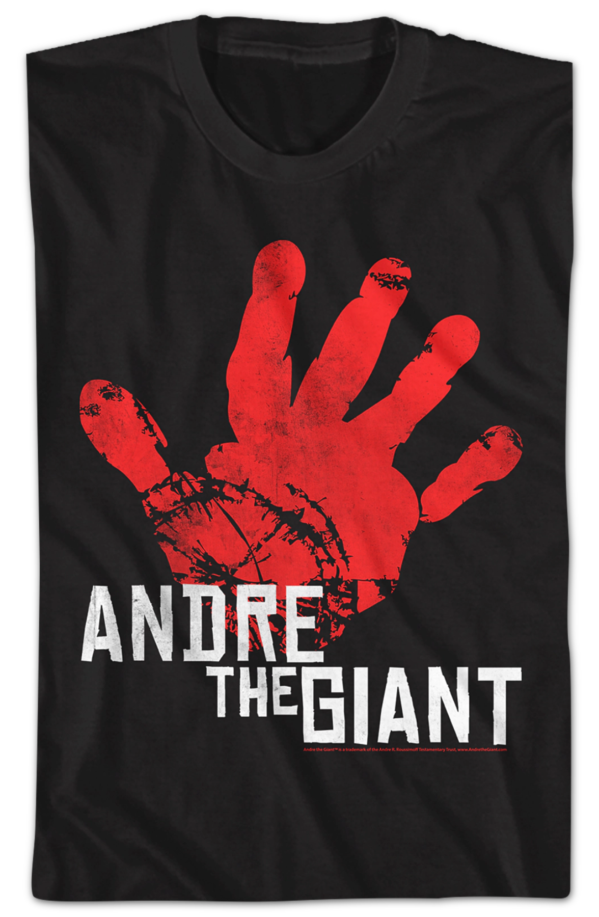 Distressed Handprint Andre The Giant T-Shirt Hoodie, Sweatshirt | CiraTrend.com (Image 2)