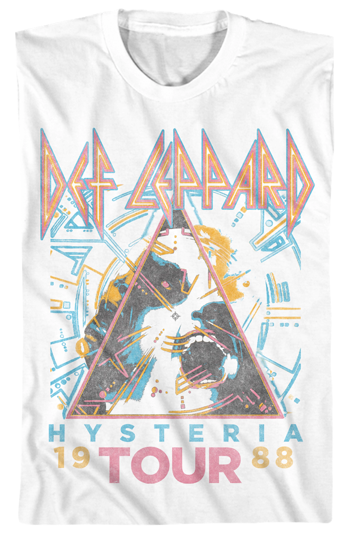Distressed Hysteria Tour Def Leppard T-Shirt Hoodie, Sweatshirt | CiraTrend.com (Image 2)