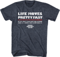 Distressed Life Moves Pretty Fast Ferris Bueller's Day Off T-Shirt Hoodie, Sweatshirt | CiraTrend.com (Image 1)