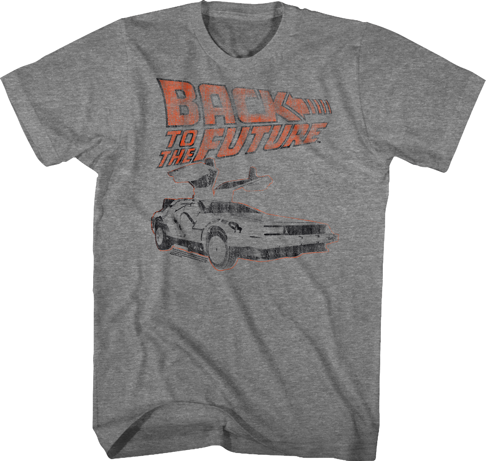 Distressed Logo And DeLorean Back To The Future T-Shirt Hoodie, Sweatshirt | CiraTrend.com (Image 1)
