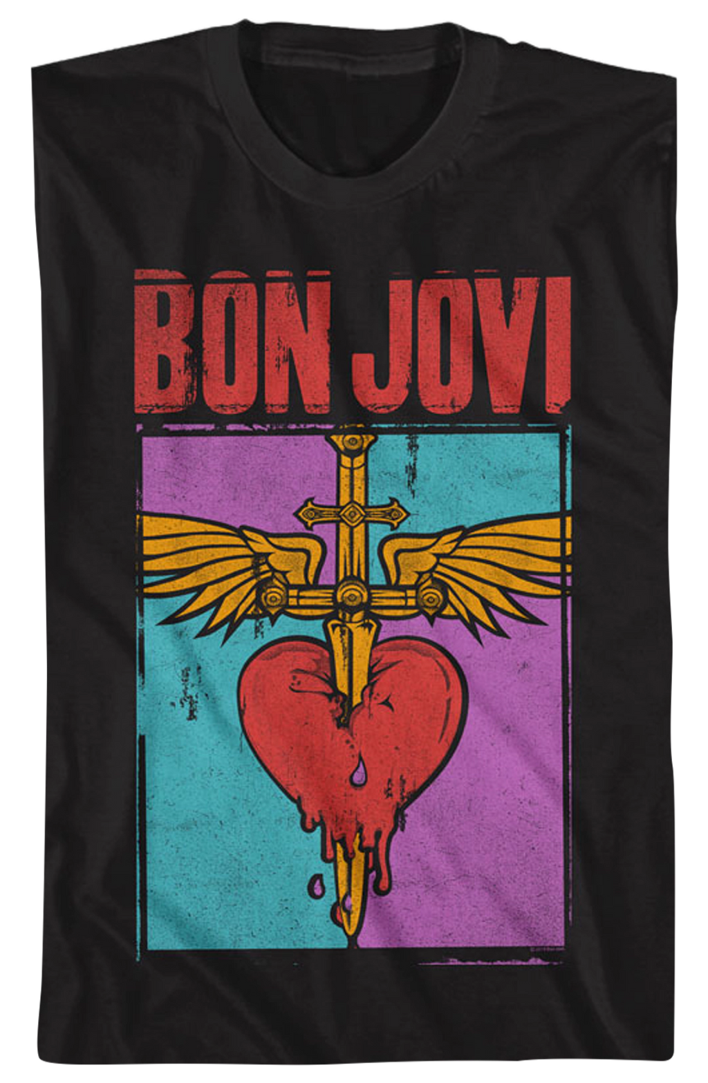 Distressed Logo Bon Jovi T-Shirt Hoodie, Sweatshirt | CiraTrend.com (Image 2)