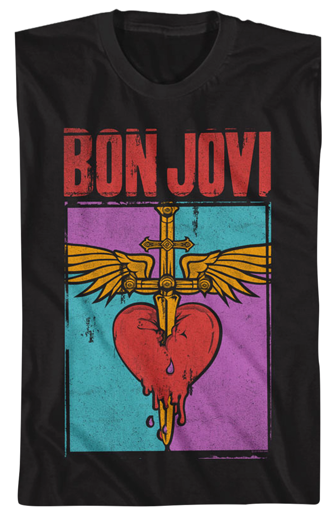 Distressed Logo Bon Jovi T-Shirt Hoodie, Sweatshirt | CiraTrend.com (Image 2)