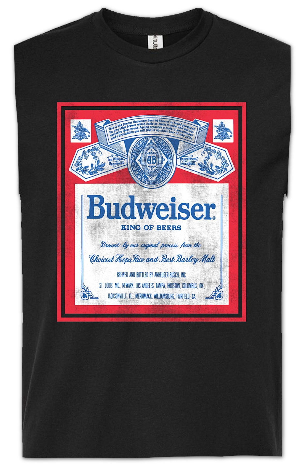 Distressed Logo Budweiser T-Shirt Hoodie, Sweatshirt | CiraTrend.com (Image 2)