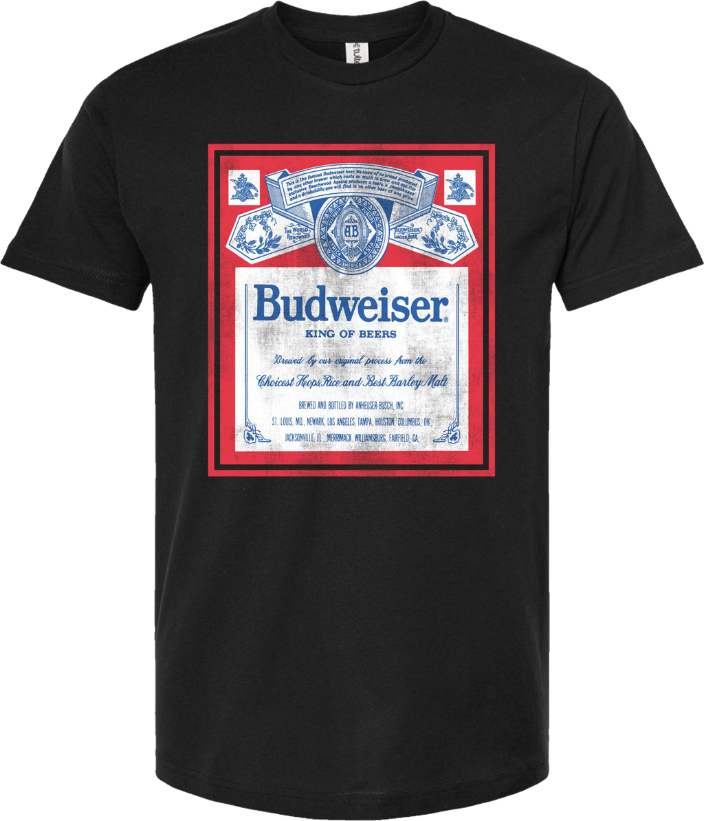 Distressed Logo Budweiser T-Shirt Hoodie, Sweatshirt | CiraTrend.com (Image 1)