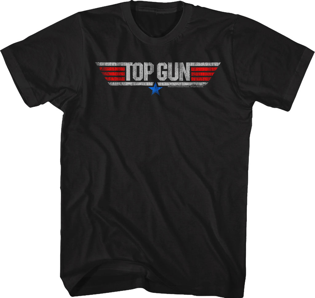 Distressed Logo Top Gun T-Shirt Hoodie, Sweatshirt | CiraTrend.com (Image 1)