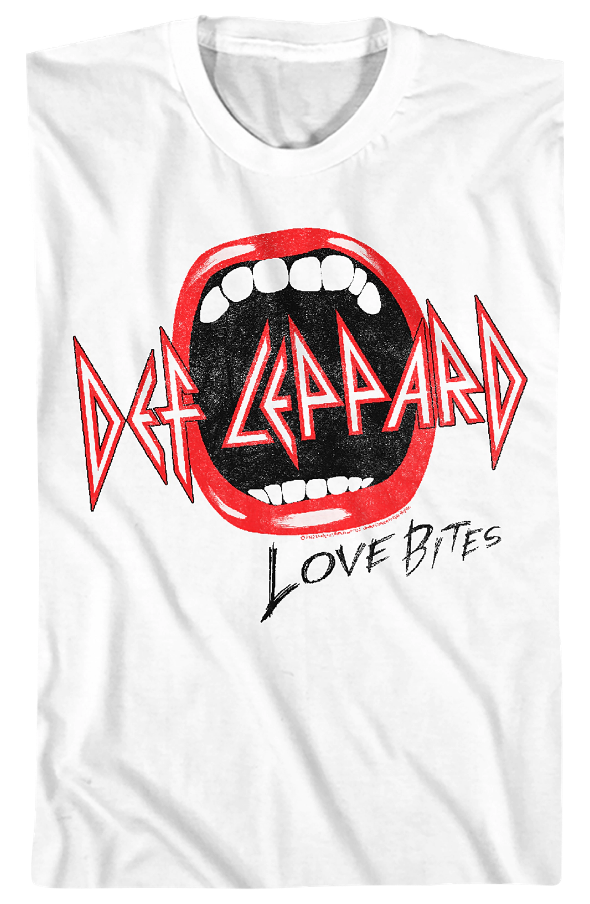 Distressed Love Bites Def Leppard T-Shirt Hoodie, Sweatshirt | CiraTrend.com (Image 2)