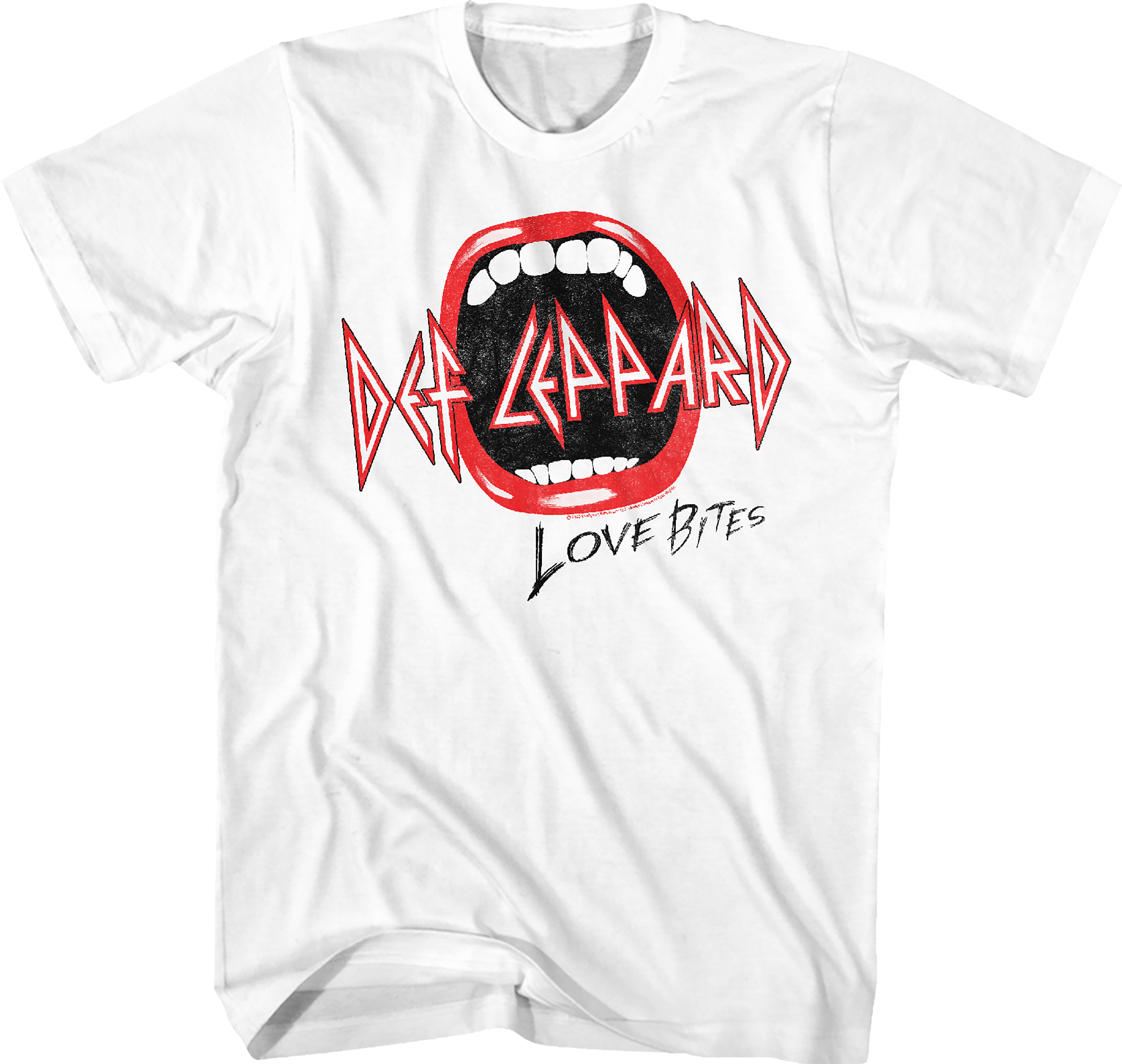 Distressed Love Bites Def Leppard T-Shirt Hoodie, Sweatshirt | CiraTrend.com (Image 1)