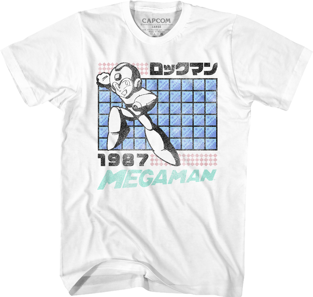 Distressed Mega Man T-Shirt Hoodie, Sweatshirt | CiraTrend.com (Image 1)