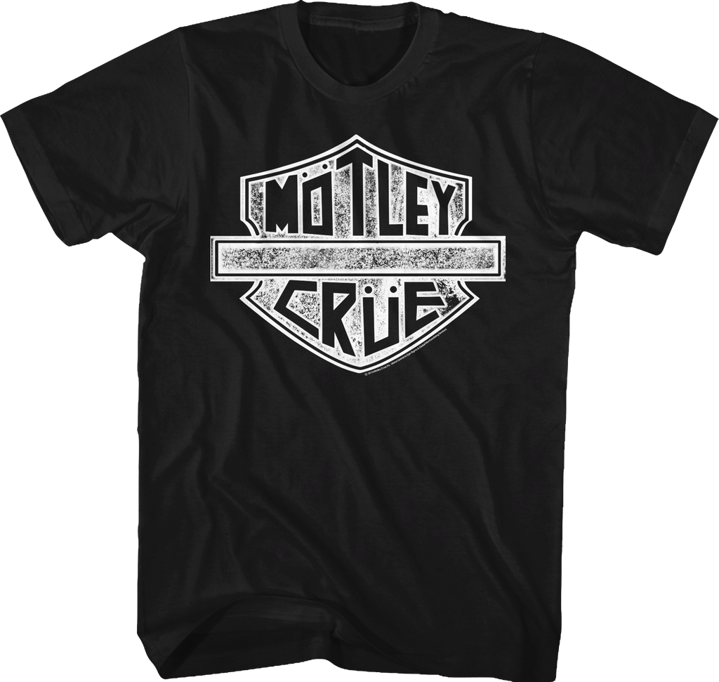 Distressed Motorcycle Logo Motley Crue T-Shirt Hoodie, Sweatshirt | CiraTrend.com (Image 1)
