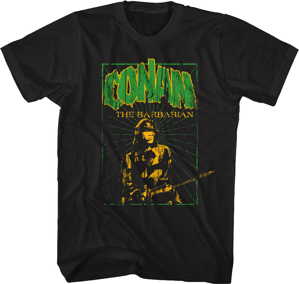 Distressed Poster Conan The Barbarian T-Shirt Hoodie, Sweatshirt | CiraTrend.com (Image 1)
