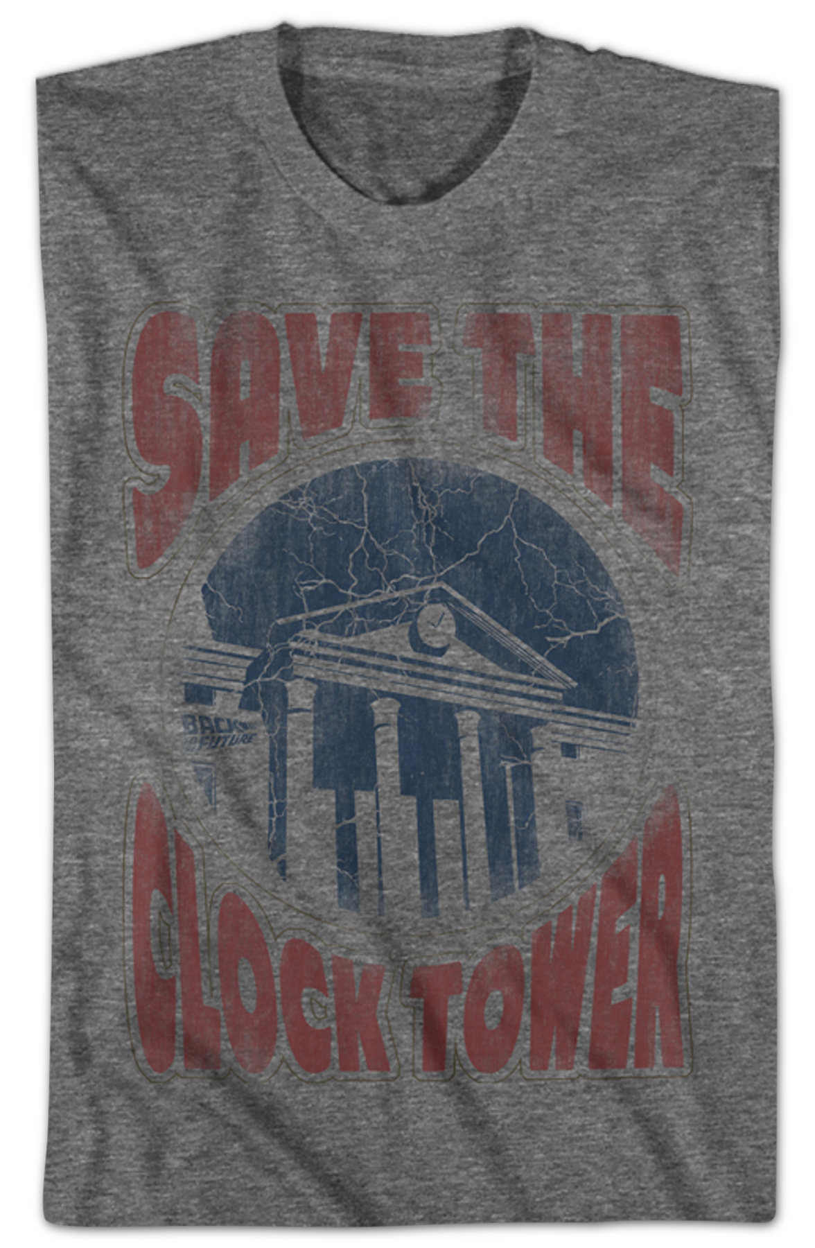 Distressed Save The Clock Tower Back To The Future Shirt Hoodie, Sweatshirt | CiraTrend.com (Image 2)