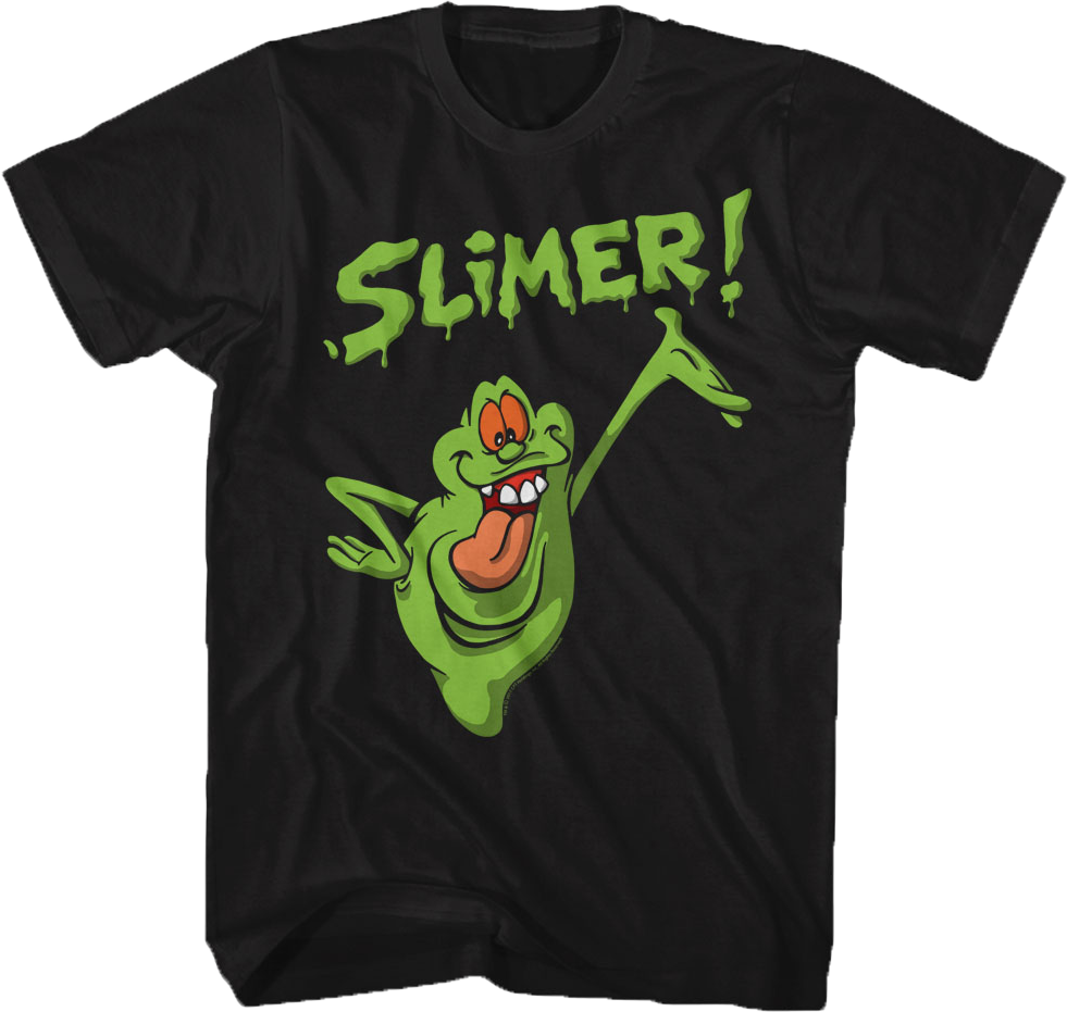 Distressed Slimer Real Ghostbusters T-Shirt Hoodie, Sweatshirt | CiraTrend.com (Image 1)