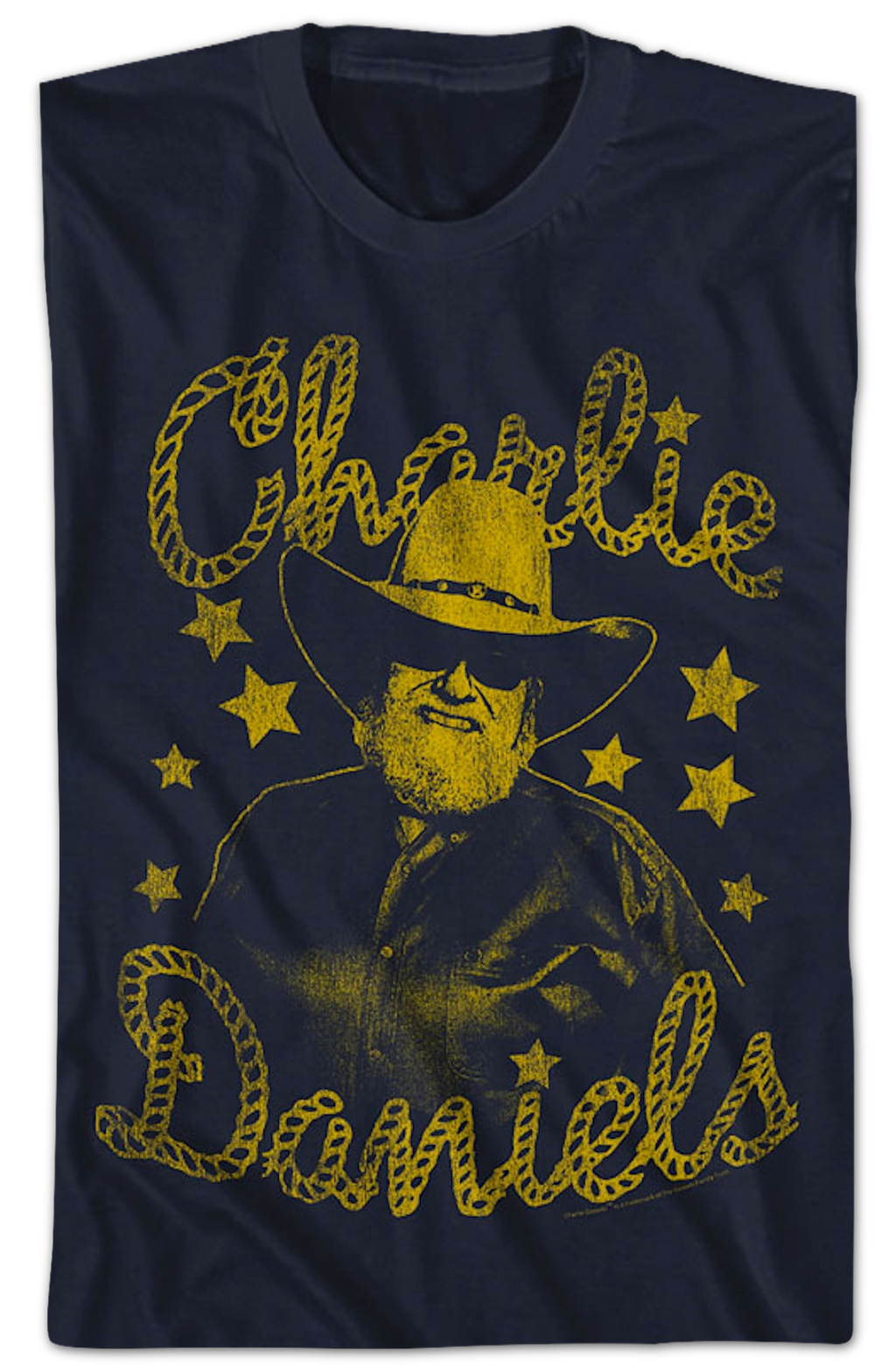 Distressed Stars Charlie Daniels T-Shirt Hoodie, Sweatshirt | CiraTrend.com (Image 2)