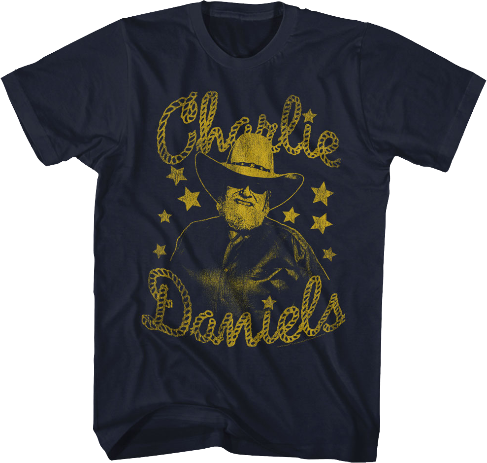 Distressed Stars Charlie Daniels T-Shirt Hoodie, Sweatshirt | CiraTrend.com (Image 1)