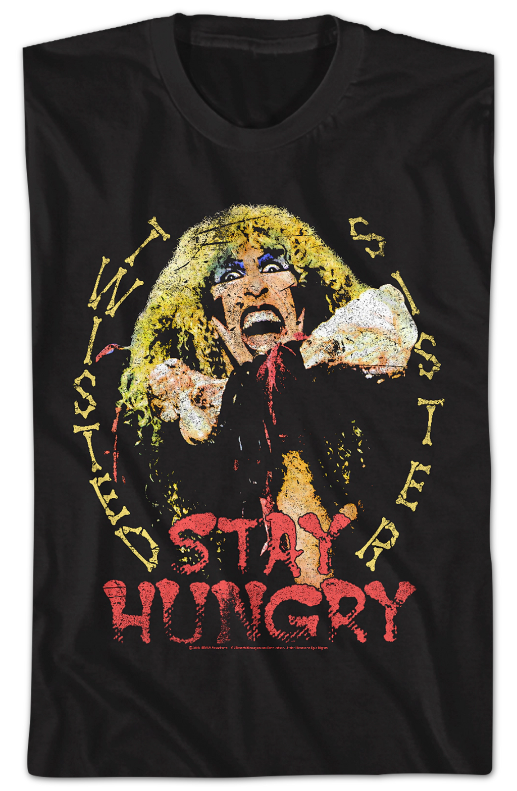 Distressed Stay Hungry Twisted Sister T-Shirt Hoodie, Sweatshirt | CiraTrend.com (Image 2)
