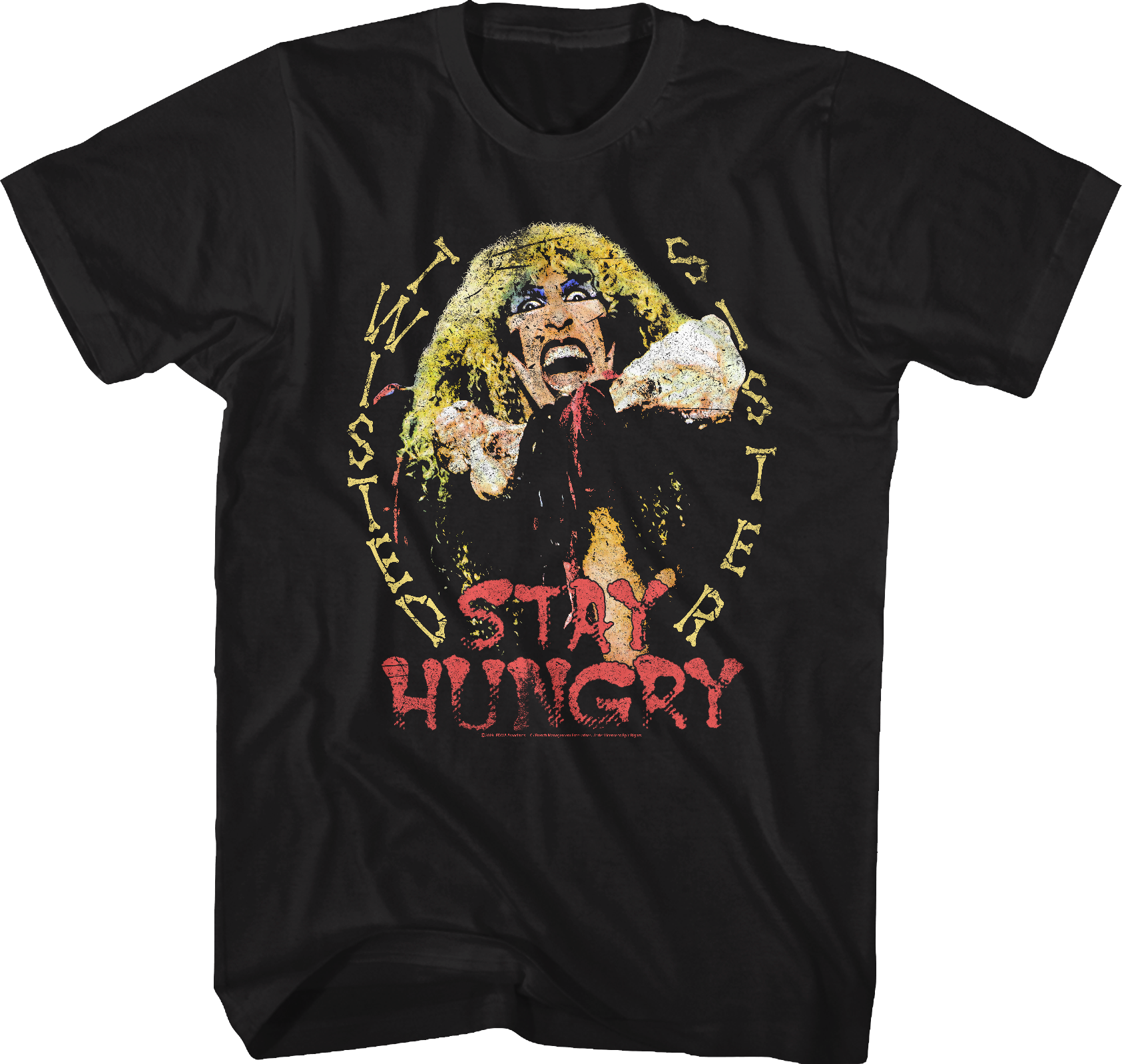 Distressed Stay Hungry Twisted Sister T-Shirt Hoodie, Sweatshirt | CiraTrend.com (Image 1)