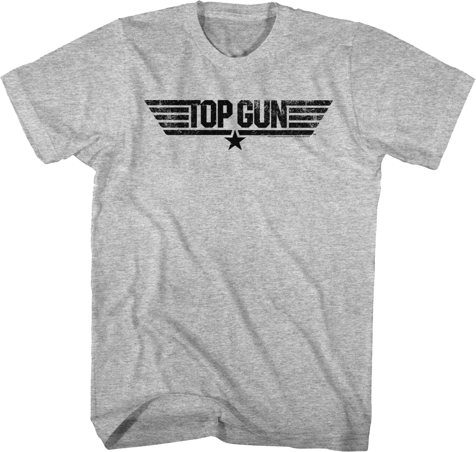 Distressed Top Gun Logo T-Shirt Hoodie, Sweatshirt | CiraTrend.com (Image 1)