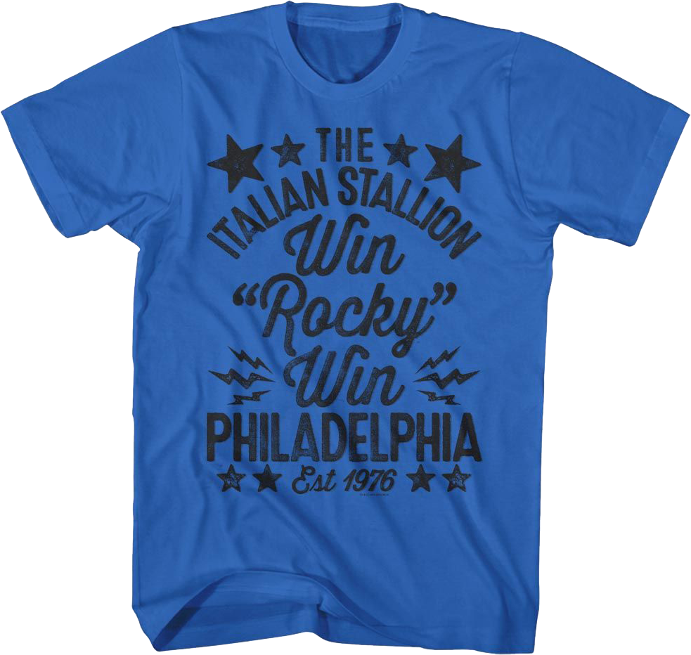 Distressed Win Rocky T-Shirt Hoodie, Sweatshirt | CiraTrend.com (Image 1)