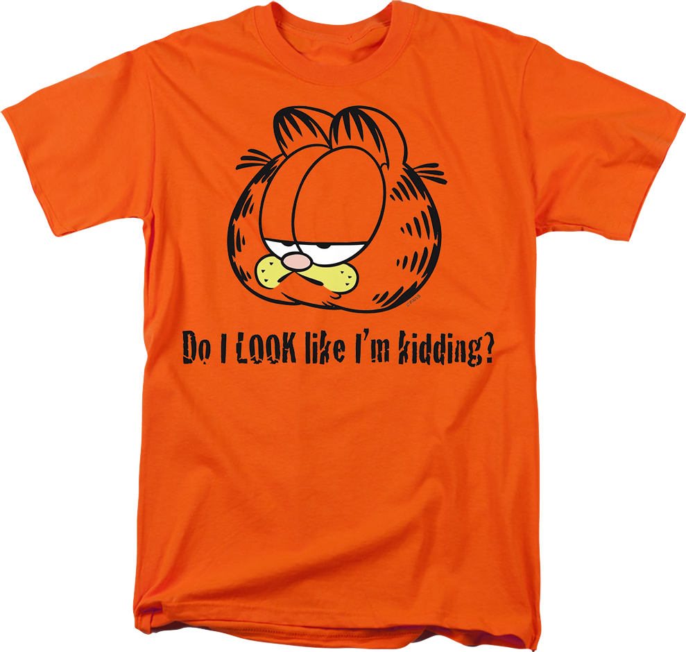 Do I Look Like I'm Kidding Garfield T-Shirt Hoodie, Sweatshirt | CiraTrend.com (Image 1)