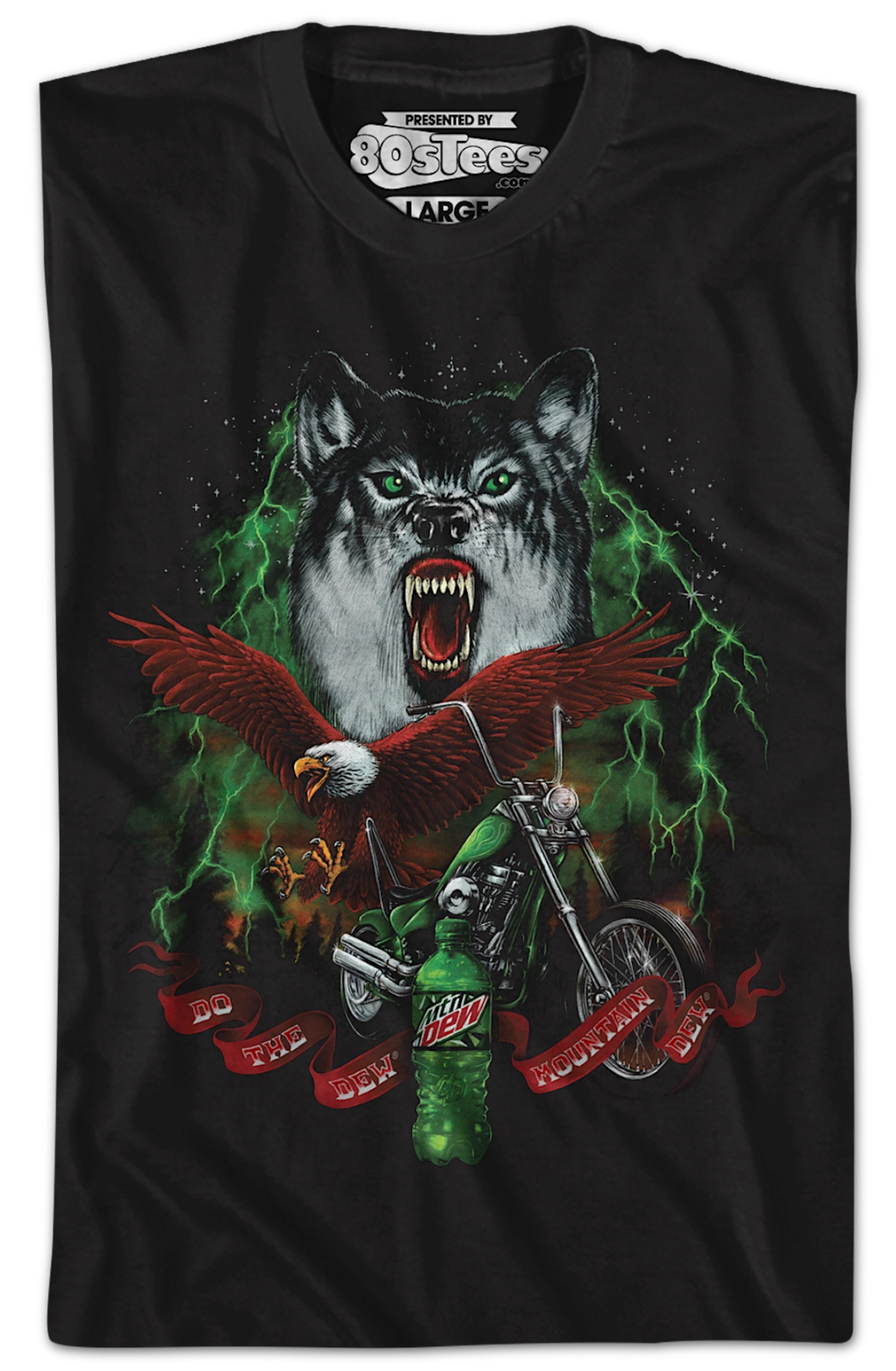 Do The Dew Wolf Eagle Mountain Dew T-Shirt Hoodie, Sweatshirt | CiraTrend.com (Image 2)