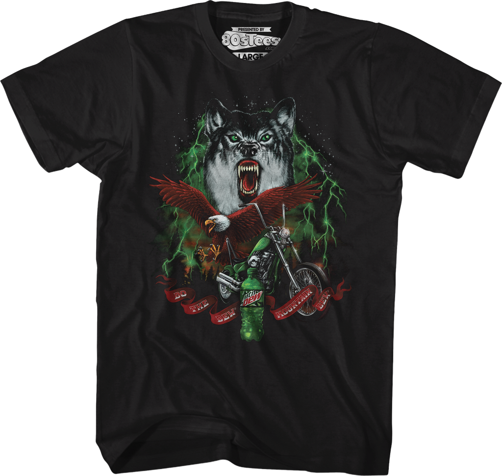 Do The Dew Wolf Eagle Mountain Dew T-Shirt Hoodie, Sweatshirt | CiraTrend.com (Image 1)