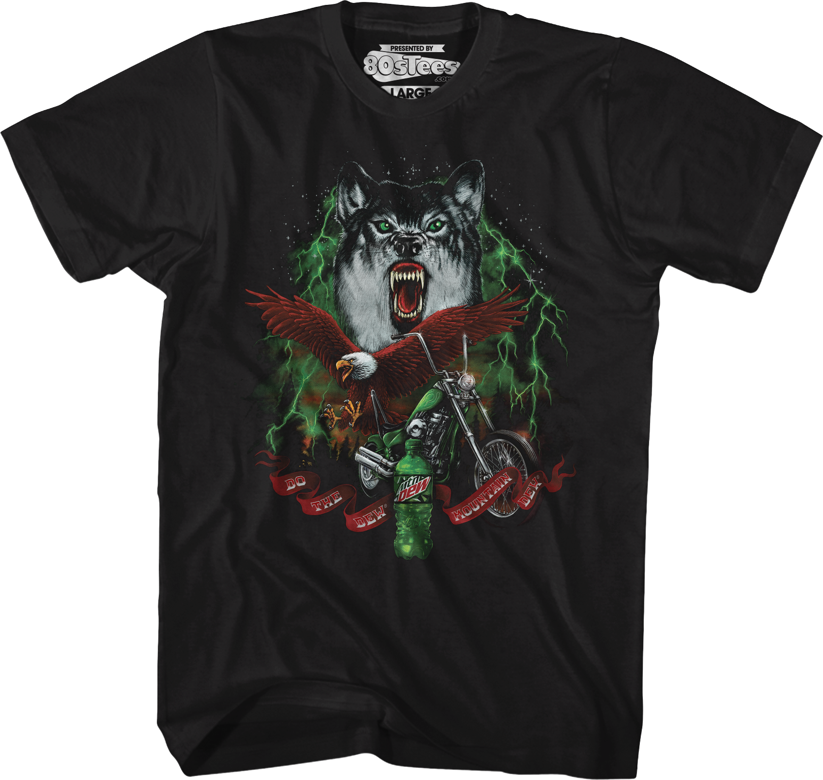 Do The Dew Wolf Eagle Mountain Dew T-Shirt Hoodie, Sweatshirt | CiraTrend.com (Image 1)
