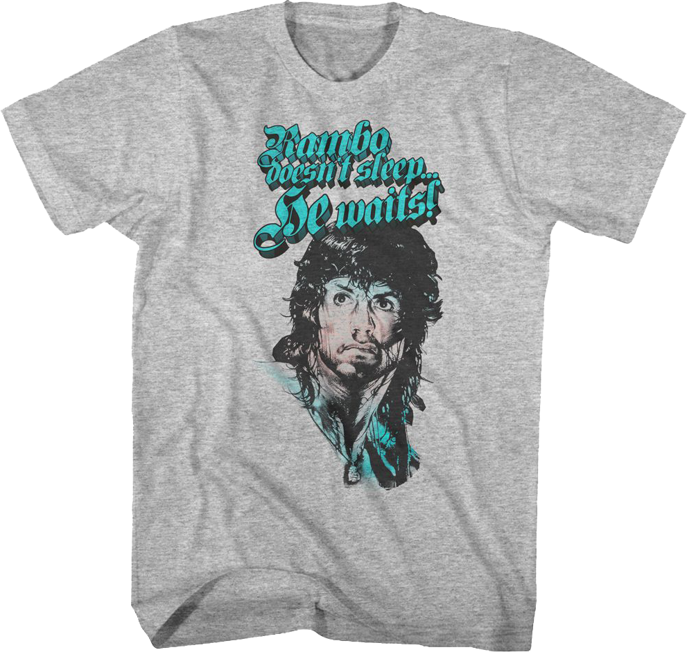 Doesn't Sleep Rambo T-Shirt Hoodie, Sweatshirt | CiraTrend.com (Image 1)