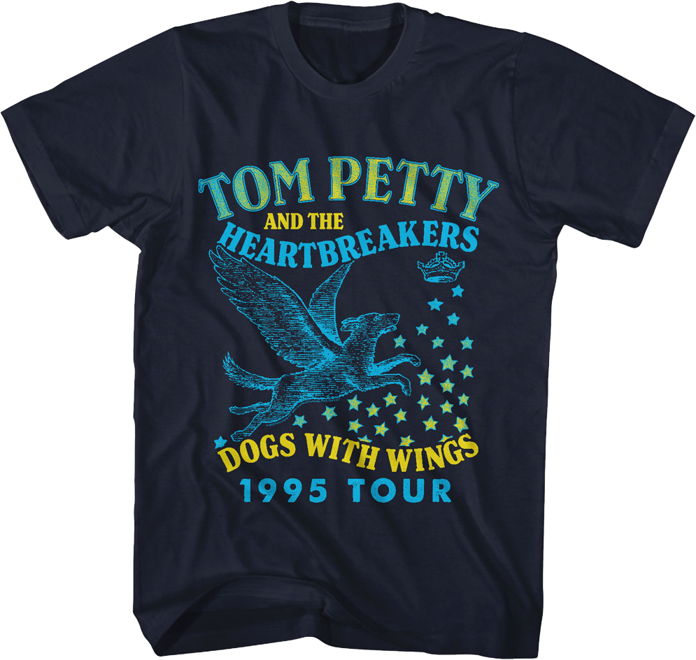 Dogs With Wings 1995 Tour Tom Petty And The Heartbreakers T-Shirt Hoodie, Sweatshirt | CiraTrend.com (Image 1)