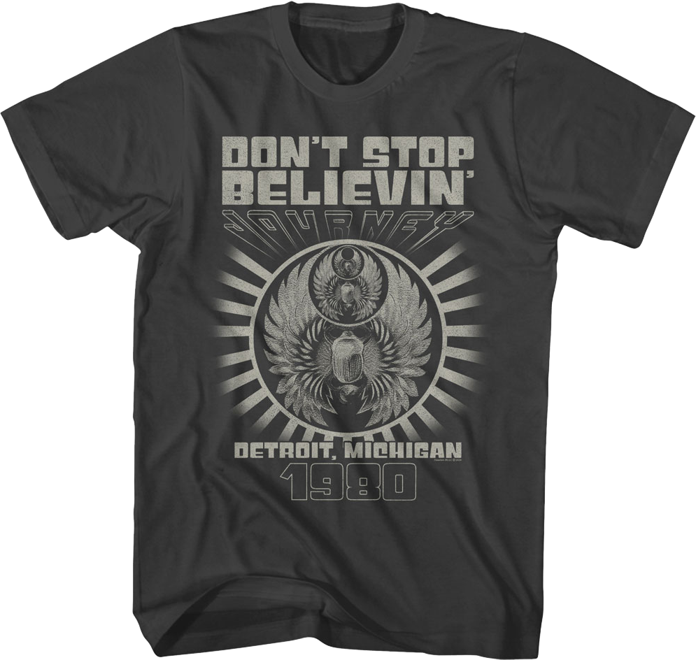 Don't Stop Believin' 1980 Journey T-Shirt Hoodie, Sweatshirt | CiraTrend.com (Image 1)
