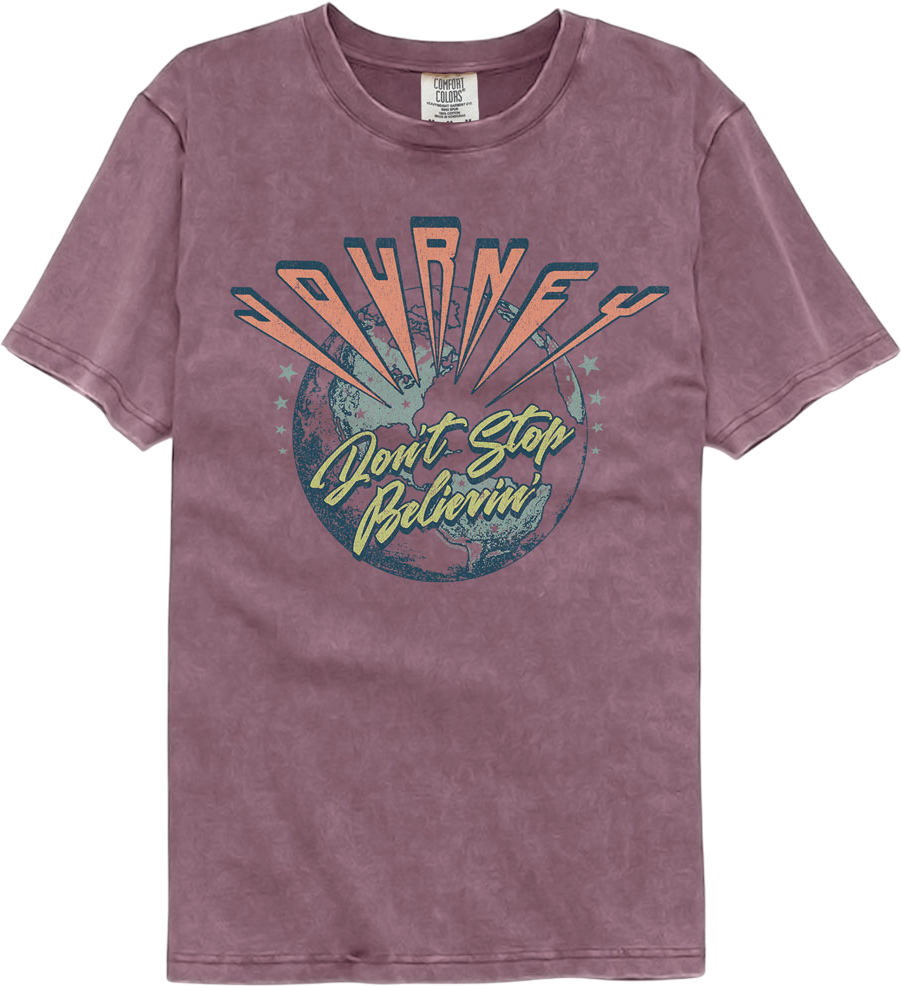 Don't Stop Believin' Journey Comfort Colors Brand T-Shirt Hoodie, Sweatshirt | CiraTrend.com (Image 1)