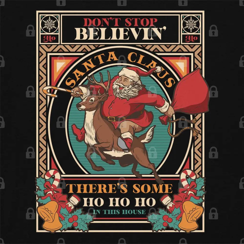 Don't Stop Believing in Christmas T-Shirt Hoodie, Sweatshirt | CiraTrend.com (Image 1)
