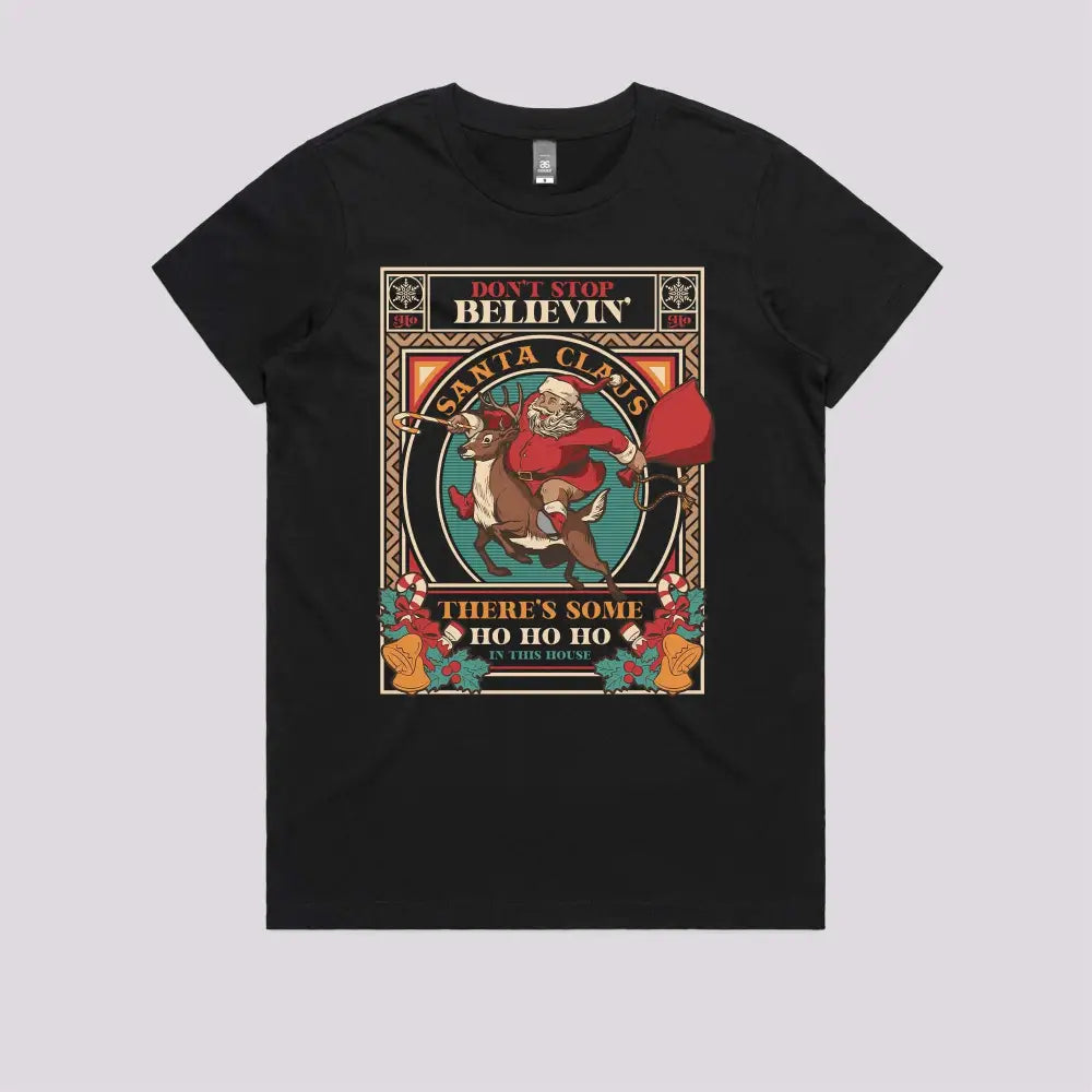 Don't Stop Believing in Christmas T-Shirt Hoodie, Sweatshirt | CiraTrend.com (Image 3)