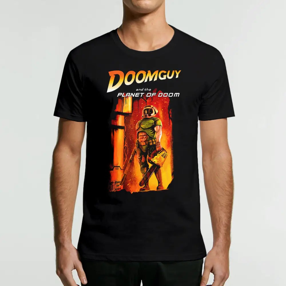 Doomguy in the Doom Planet T-Shirt Hoodie, Sweatshirt | CiraTrend.com (Image 3)