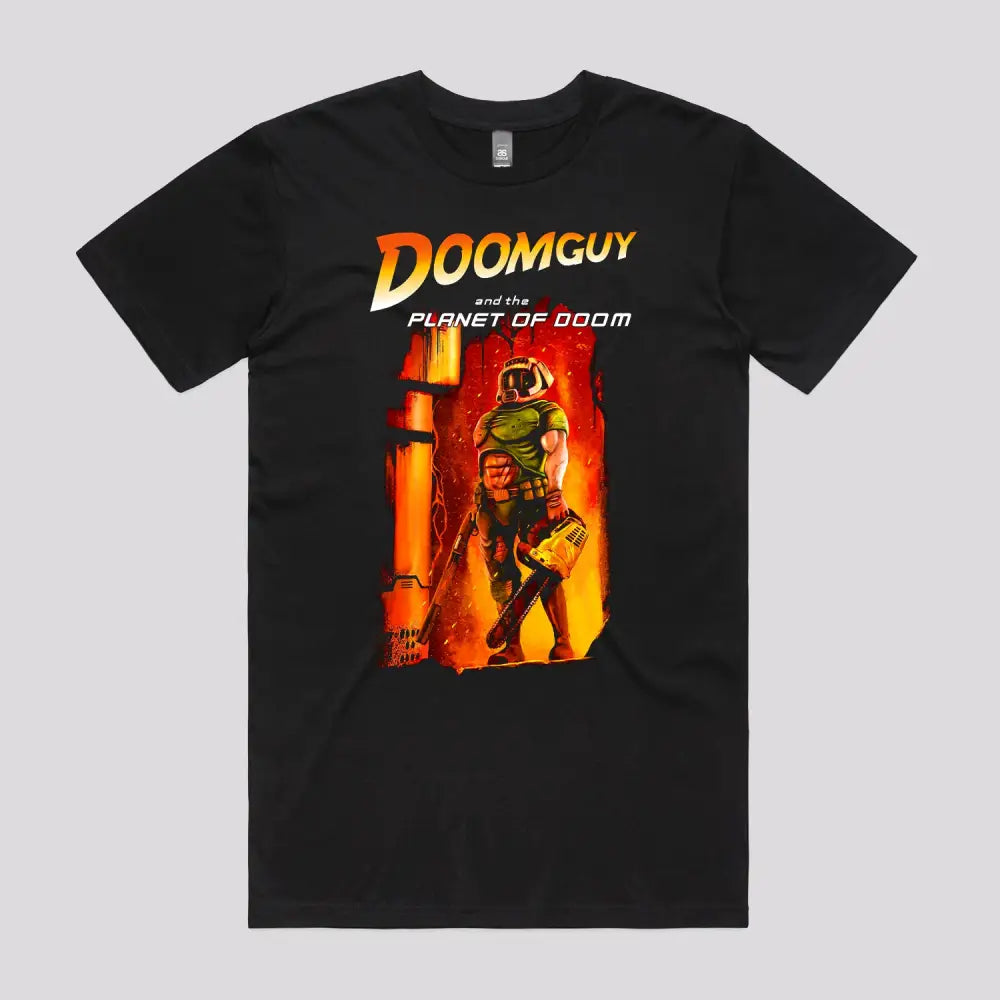 Doomguy in the Doom Planet T-Shirt Hoodie, Sweatshirt | CiraTrend.com (Image 2)