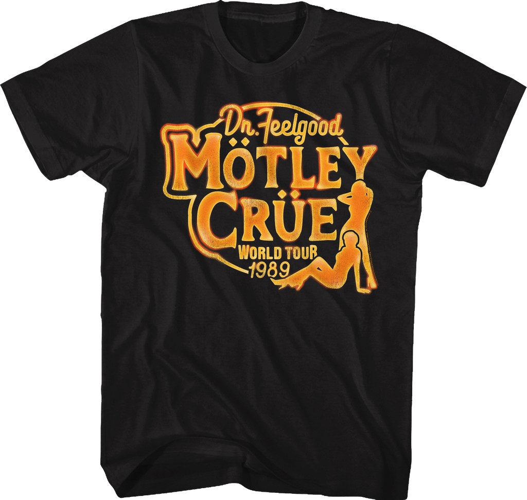 Dr. Feelgood World Tour Motley Crue T-Shirt Hoodie, Sweatshirt | CiraTrend.com (Image 1)