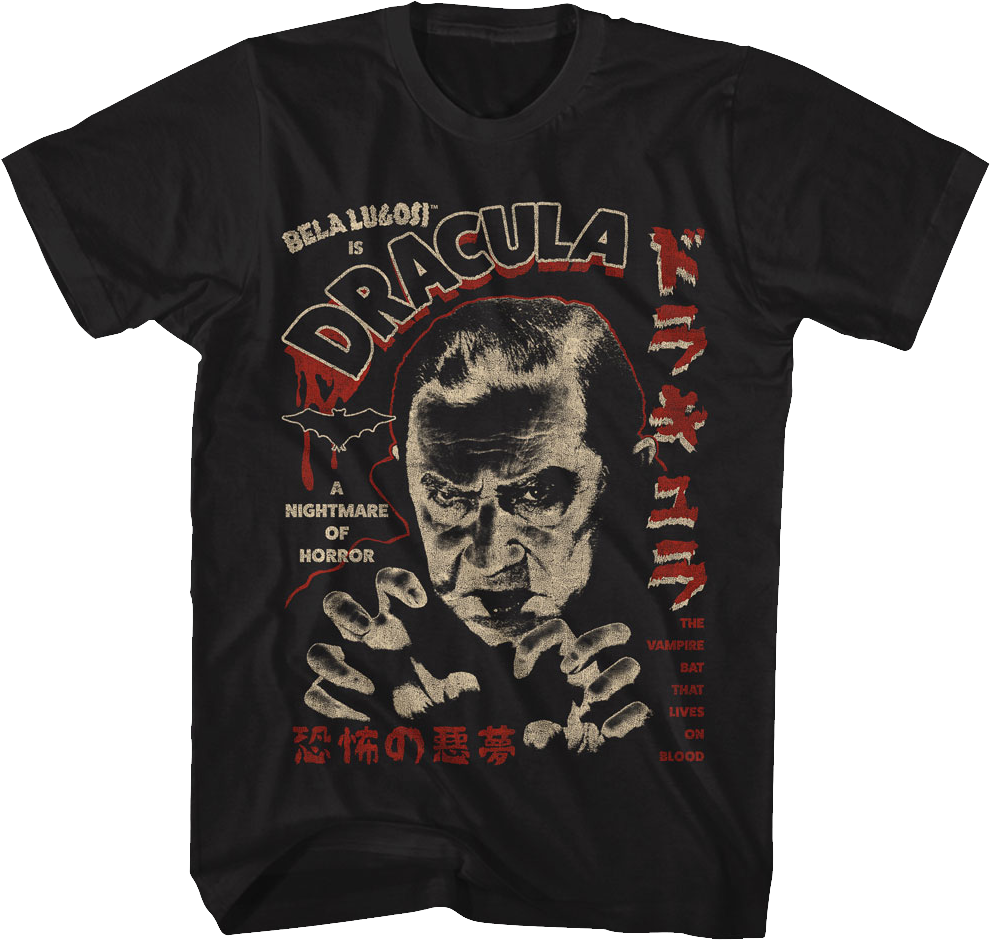 Dracula A Nightmare Of Horror Bela Lugosi T-Shirt Hoodie, Sweatshirt | CiraTrend.com (Image 1)