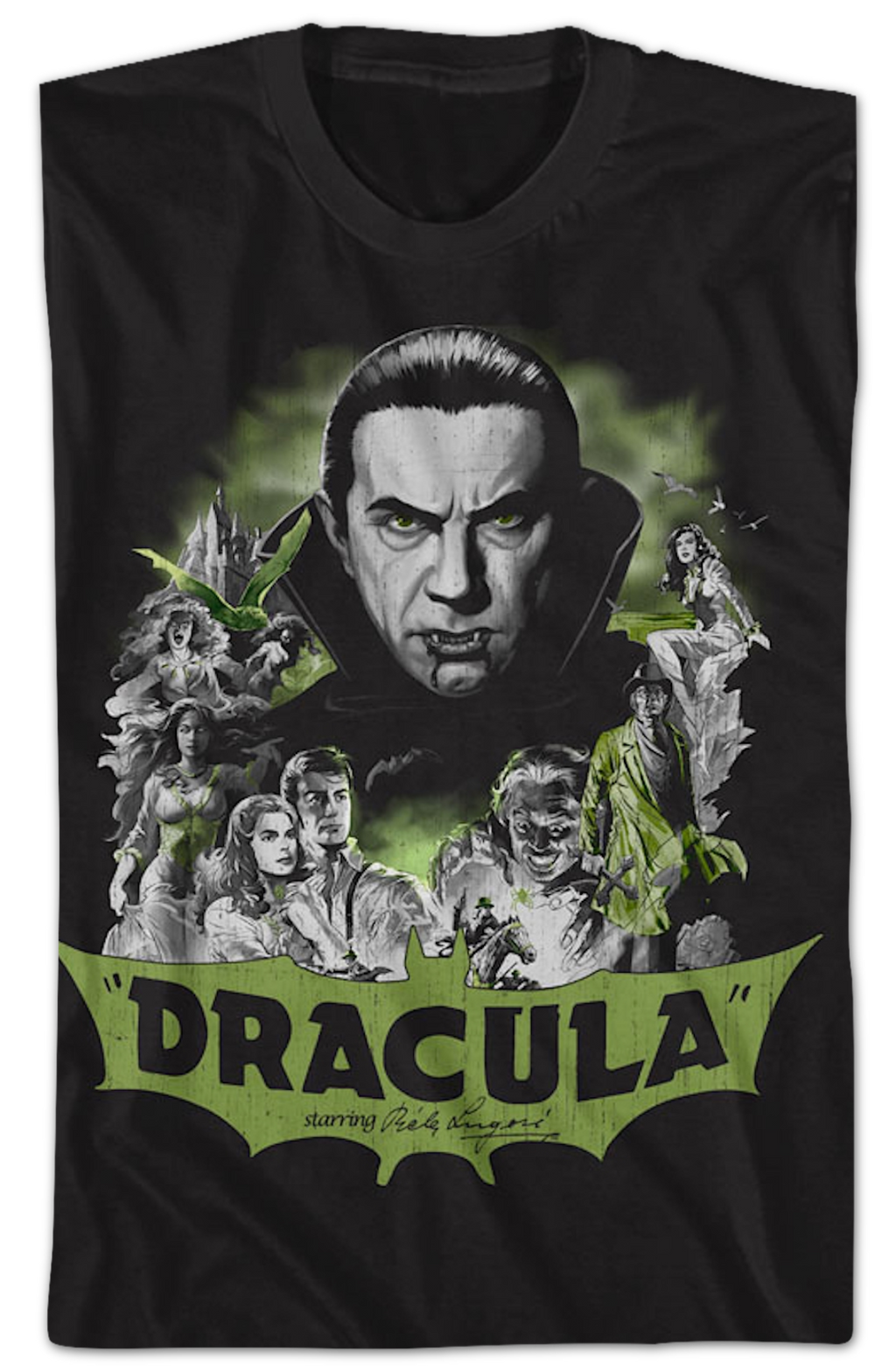 Dracula Collage Bela Lugosi T-Shirt Hoodie, Sweatshirt | CiraTrend.com (Image 2)