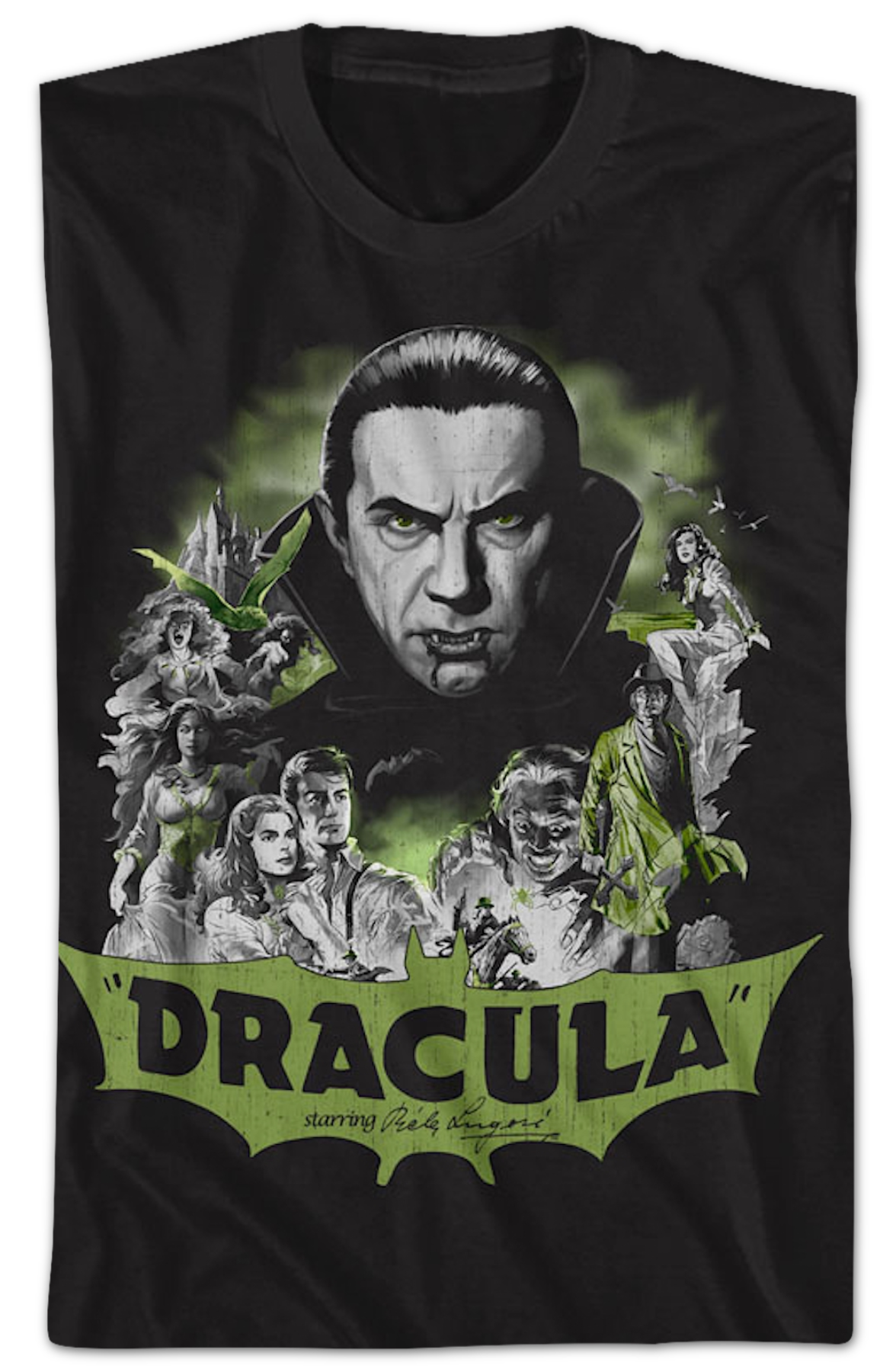 Dracula Collage Bela Lugosi T-Shirt Hoodie, Sweatshirt | CiraTrend.com (Image 2)