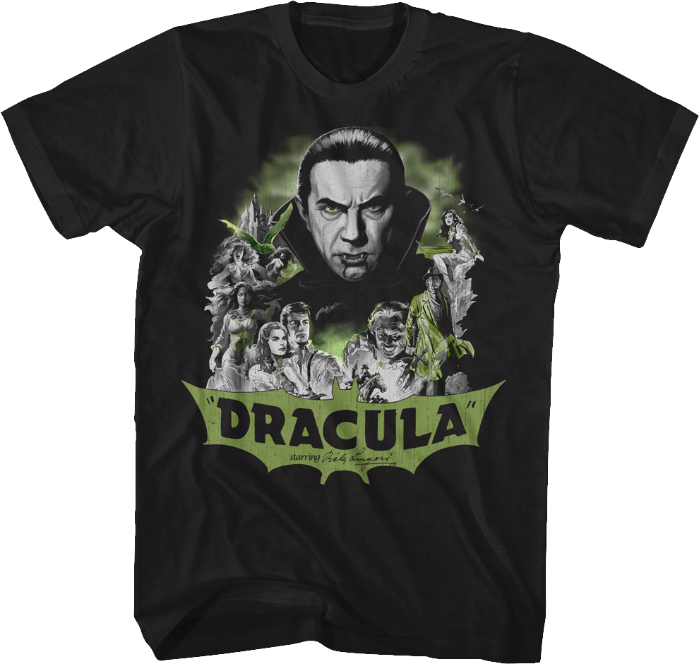 Dracula Collage Bela Lugosi T-Shirt Hoodie, Sweatshirt | CiraTrend.com (Image 1)