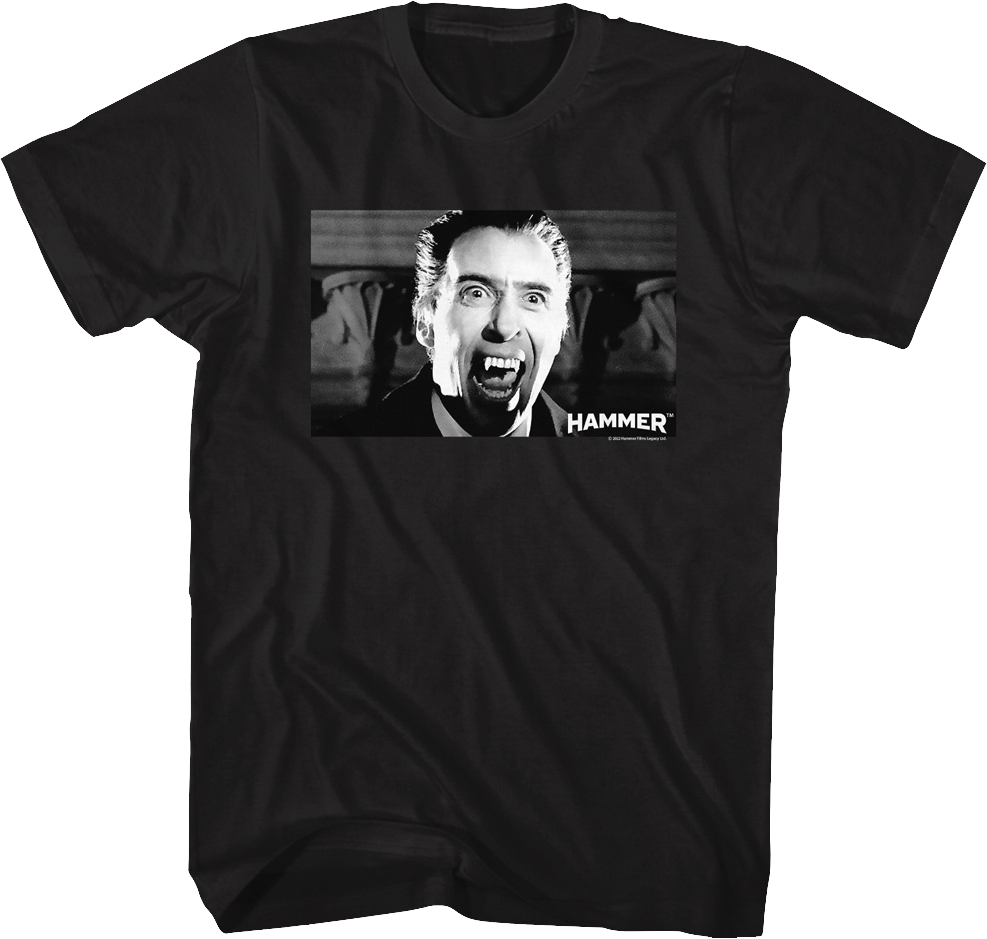 Dracula Fangs Hammer Films T-Shirt Hoodie, Sweatshirt | CiraTrend.com (Image 1)