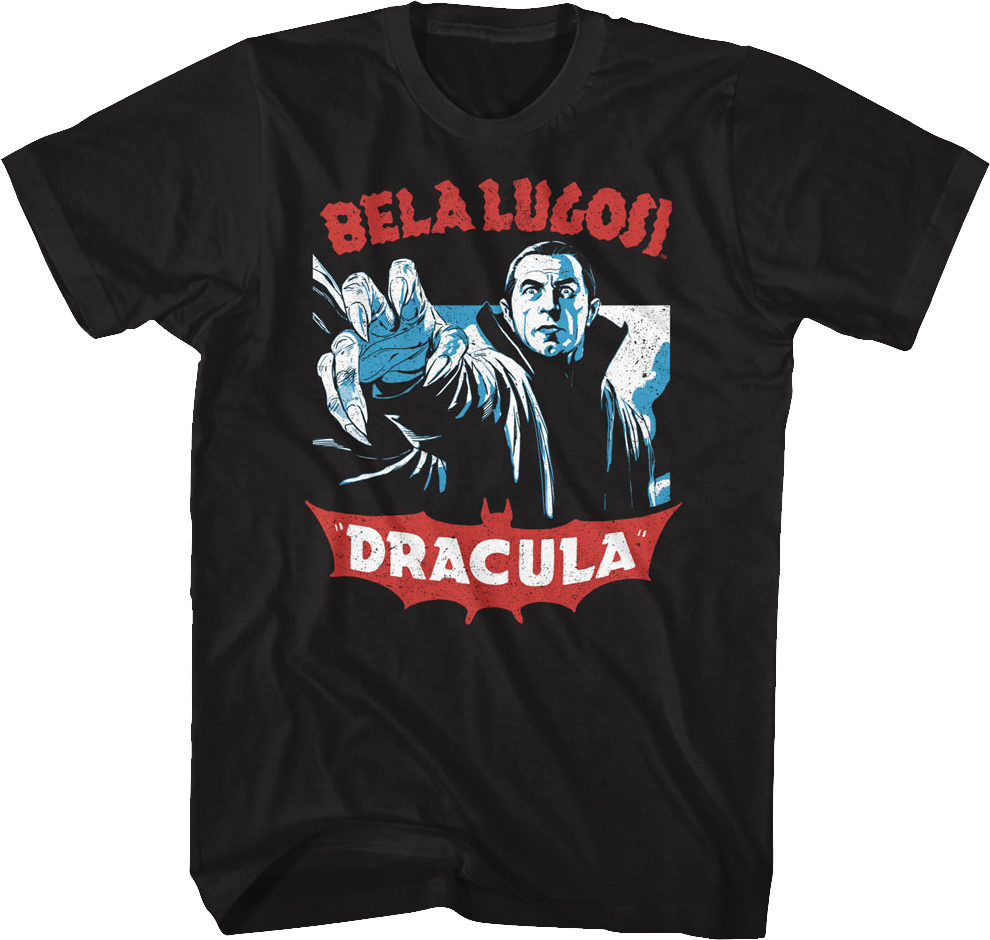 Dracula Illustration Bela Lugosi T-Shirt Hoodie, Sweatshirt | CiraTrend.com (Image 1)