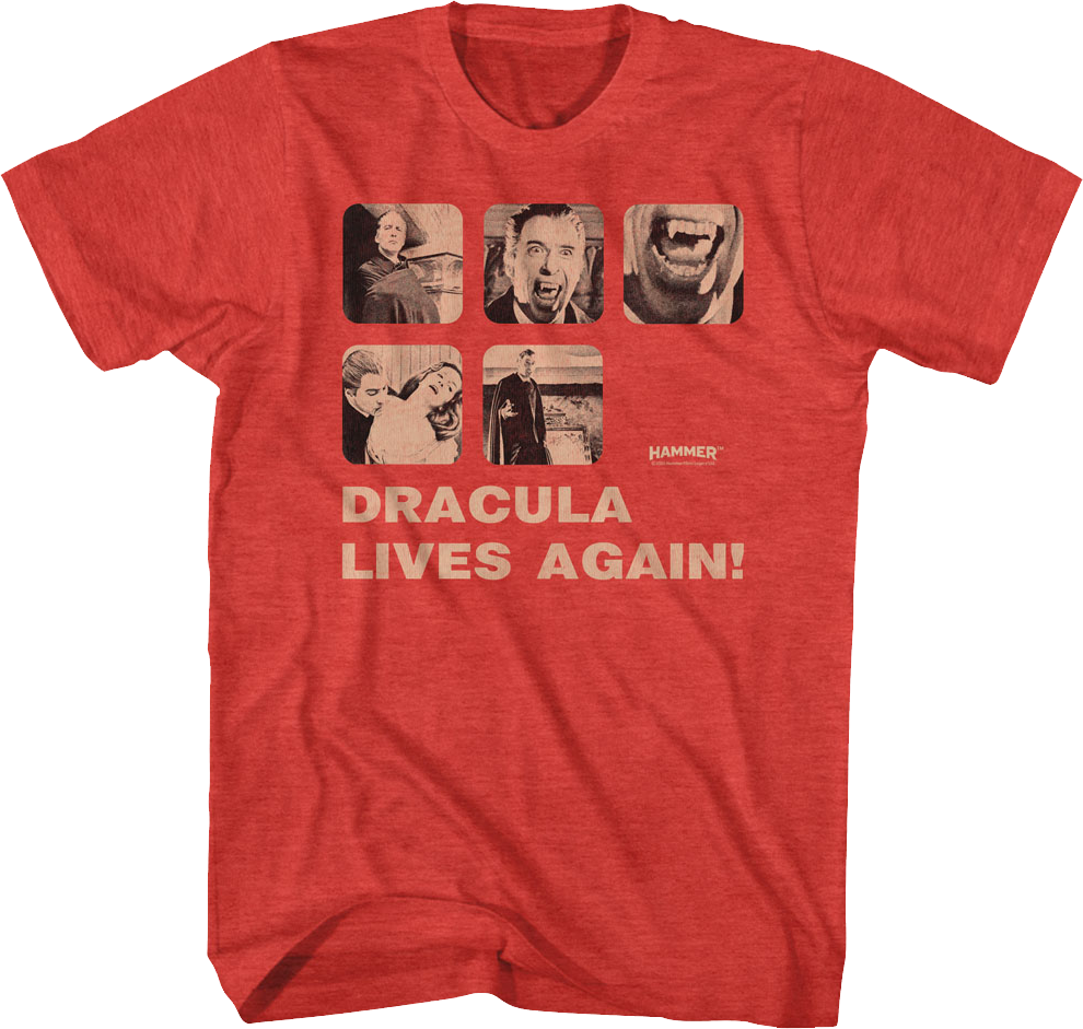 Dracula Lives Again Hammer Films T-Shirt Hoodie, Sweatshirt | CiraTrend.com (Image 1)