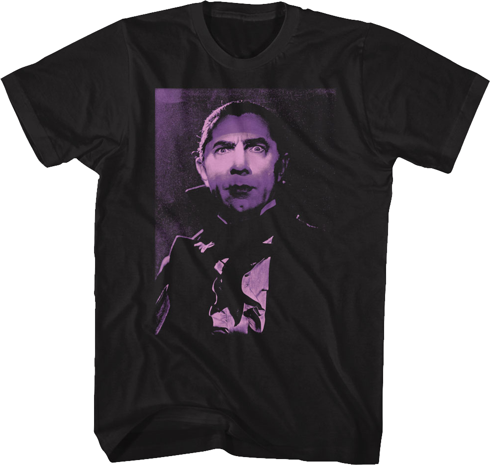 Dracula Purple Photo Bela Lugosi T-Shirt Hoodie, Sweatshirt | CiraTrend.com (Image 1)