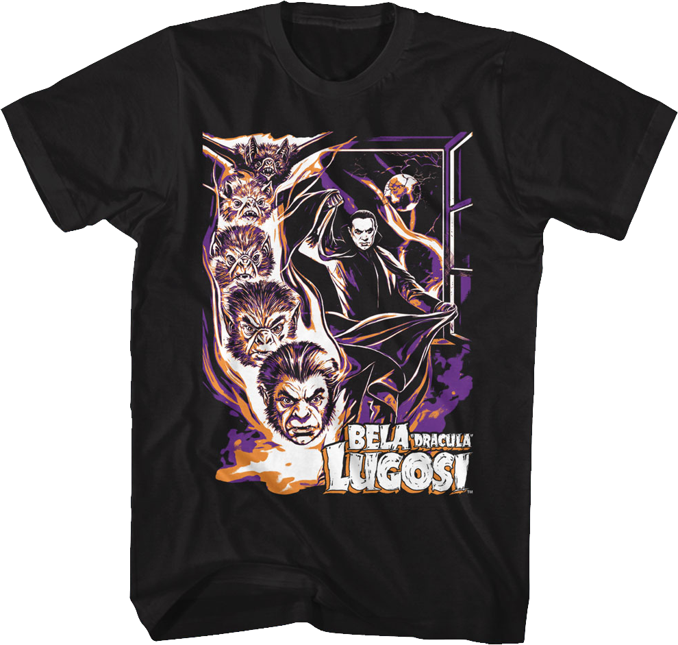 Dracula Vampire Bat Bela Lugosi T-Shirt Hoodie, Sweatshirt | CiraTrend.com (Image 1)